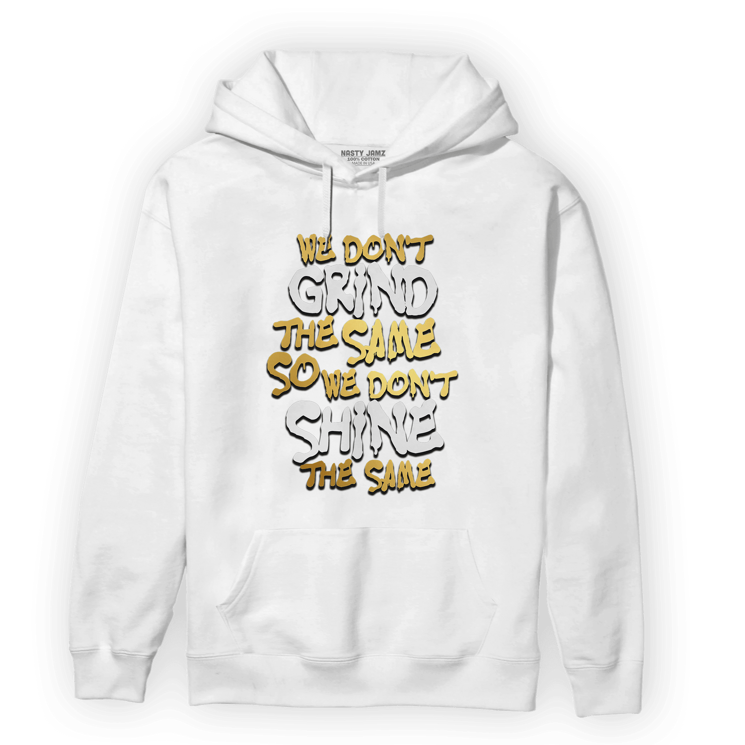 Mid SE Black Gold 1s Hoodie Match Dont Shine The Same - NastyJamz