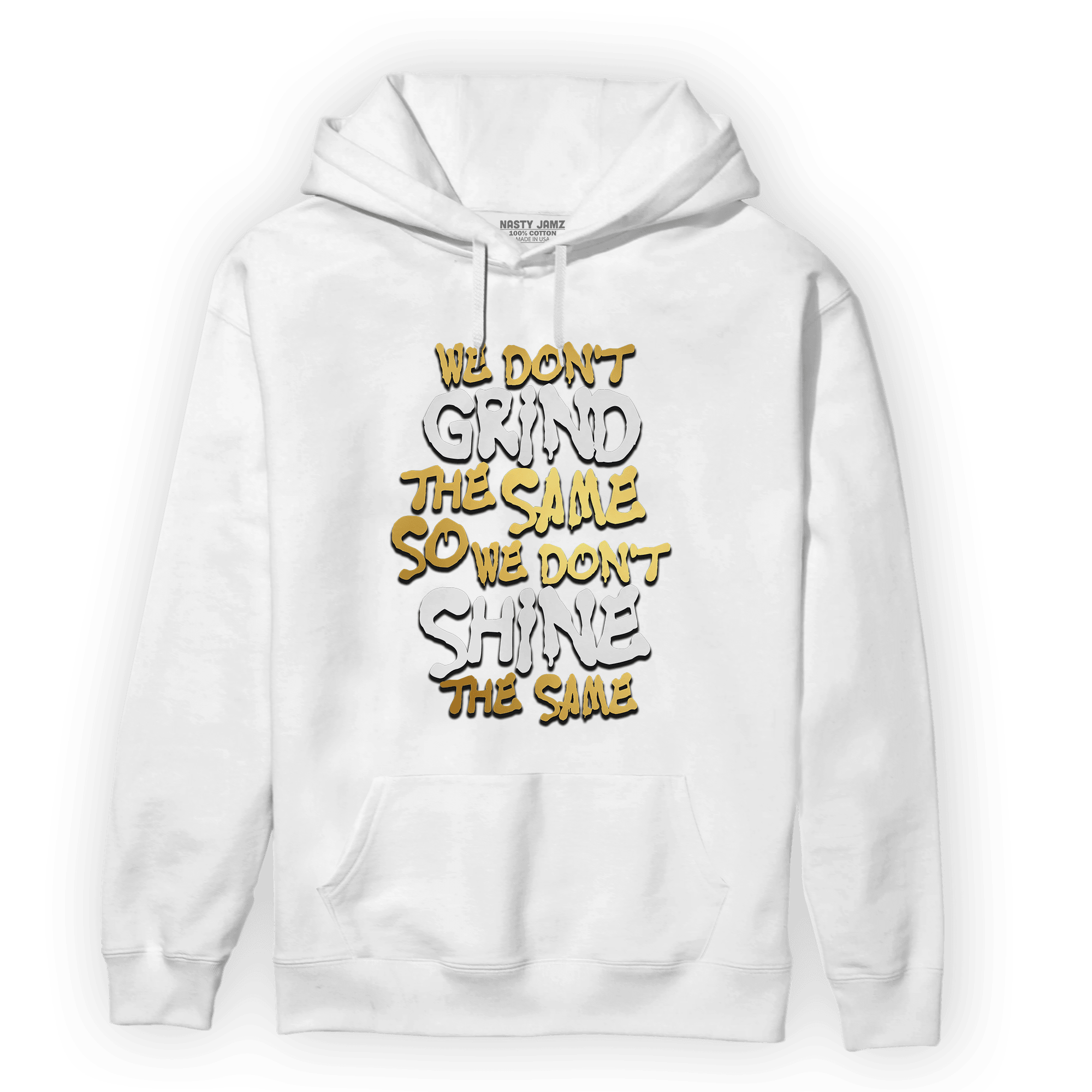 Mid SE Black Gold 1s Hoodie Match Dont Shine The Same - NastyJamz