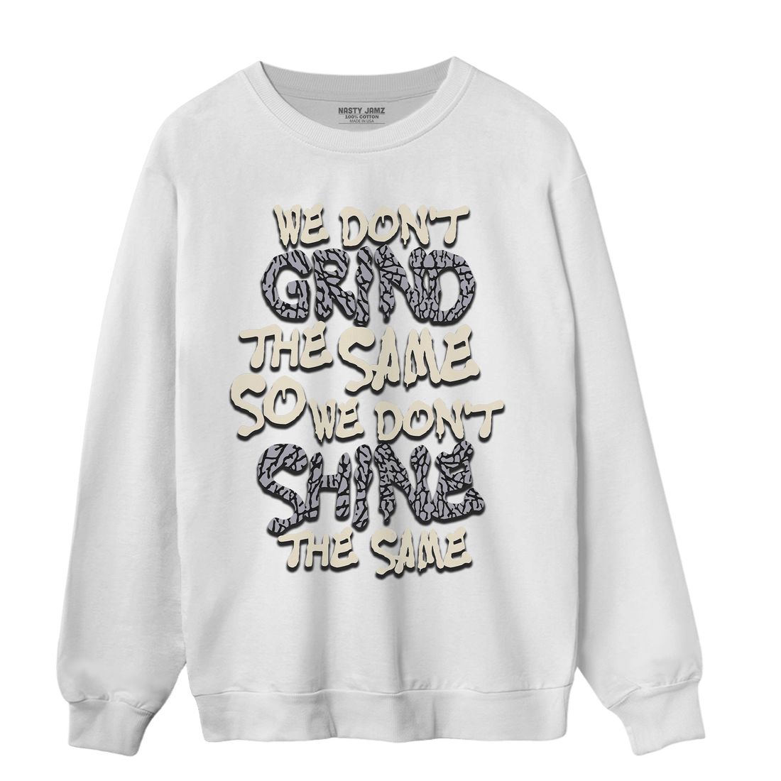 Off Noir 3s Sweatshirt Match Dont Shine The Same - NastyJamz