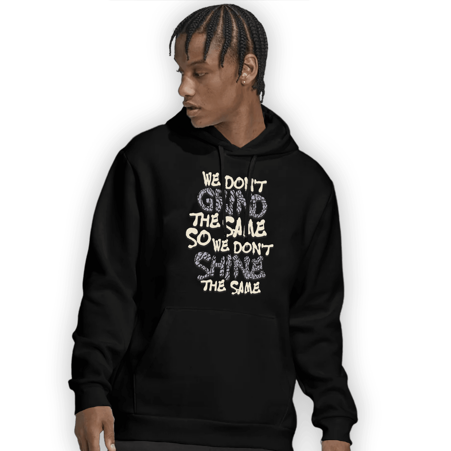 Off Noir 3s Hoodie Match Dont Shine The Same - NastyJamz