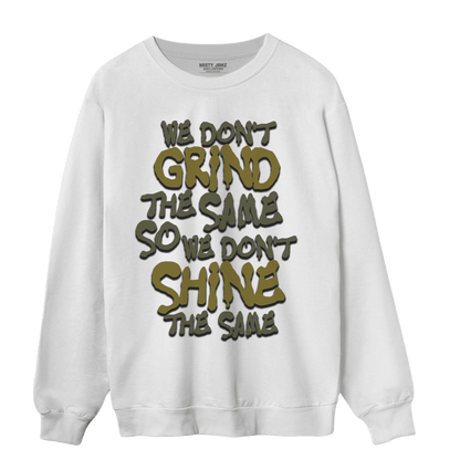 SE Craft Medium Olive 4s Sweatshirt Match Dont Shine The Same - NastyJamz