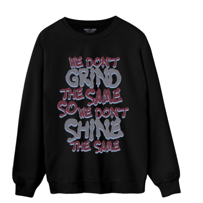 Burgundy 5s Sweatshirt Match Dont Shine The Same - NastyJamz