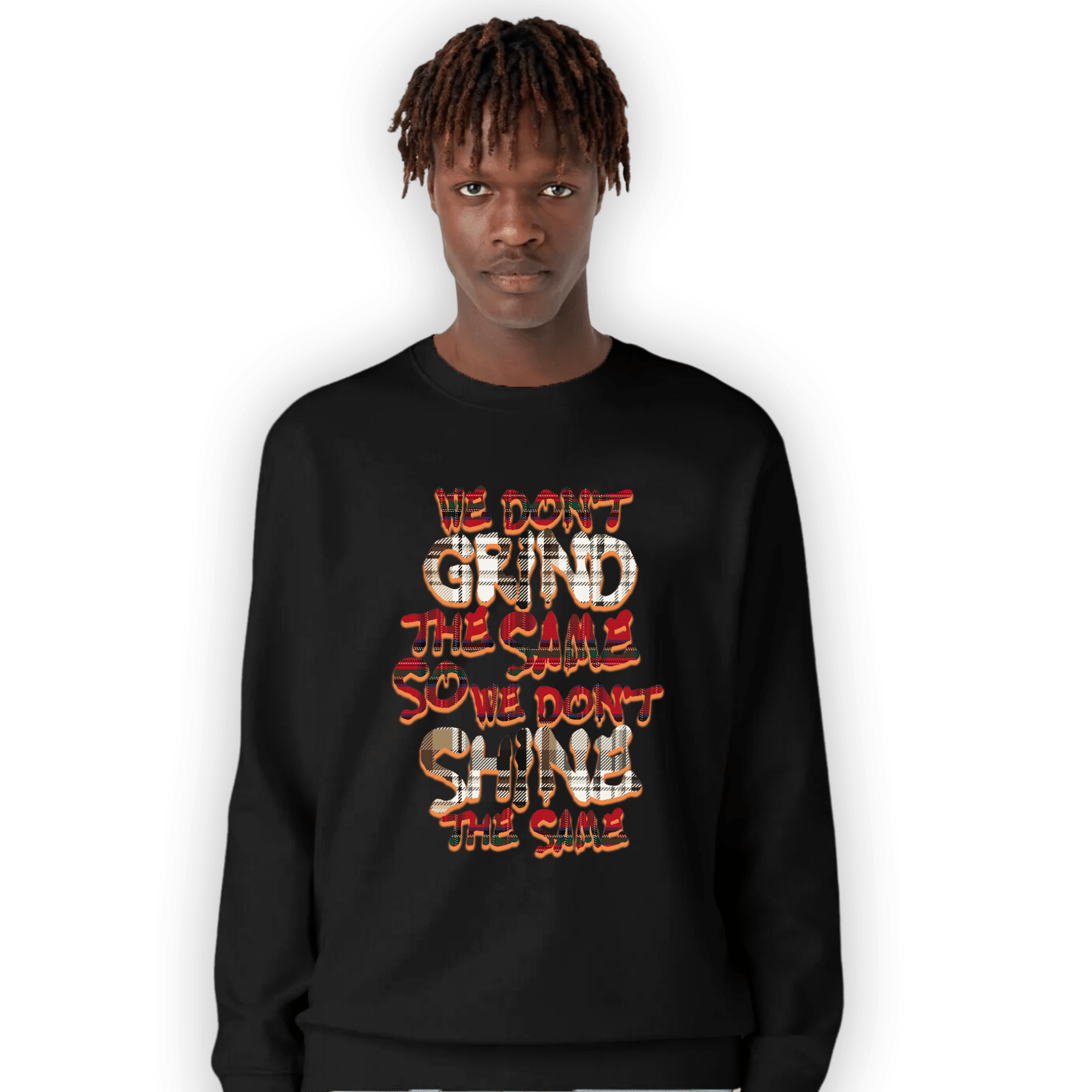 Plaid 5s Sweatshirt Match Dont Shine The Same - NastyJamz