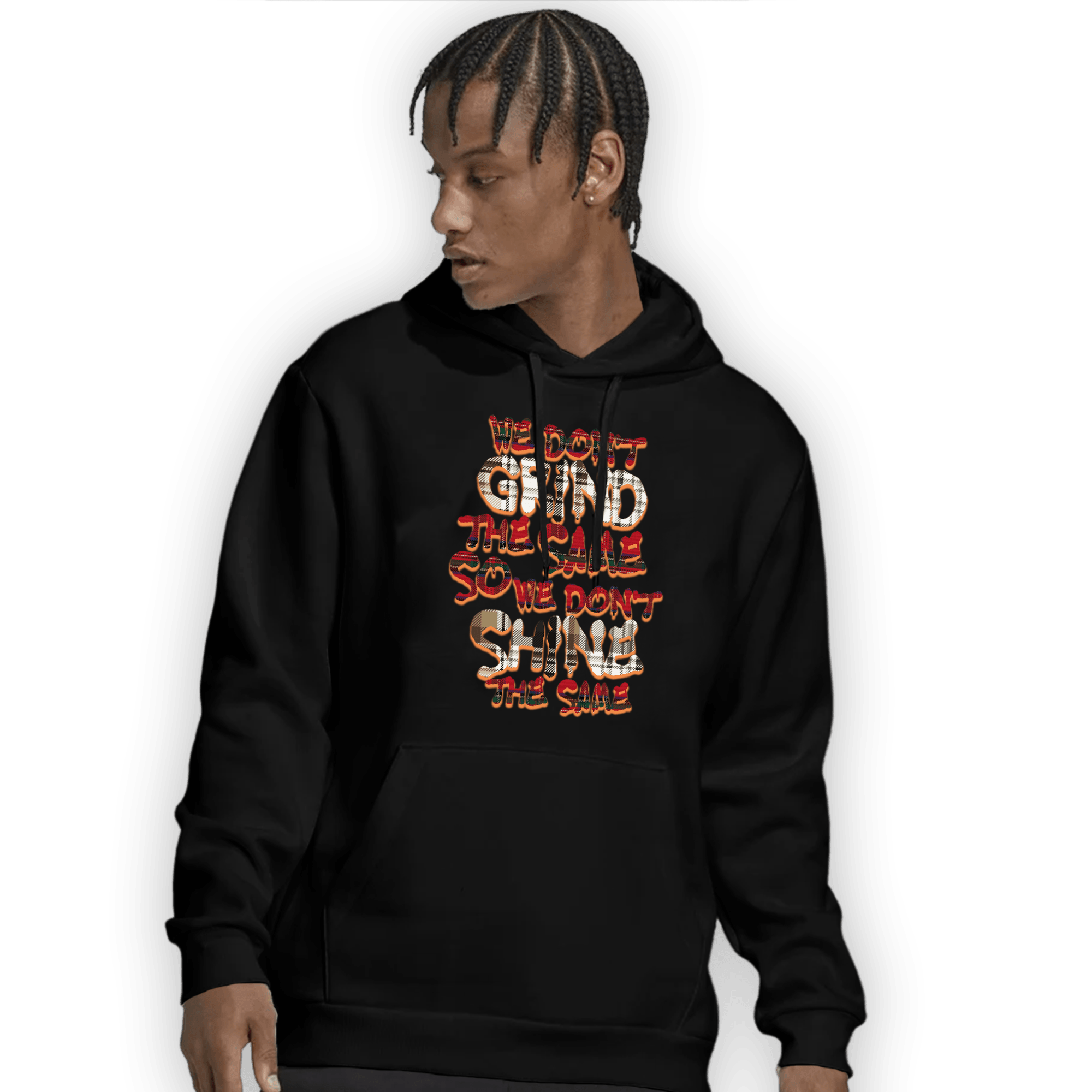 Plaid 5s Hoodie Match Dont Shine The Same - NastyJamz