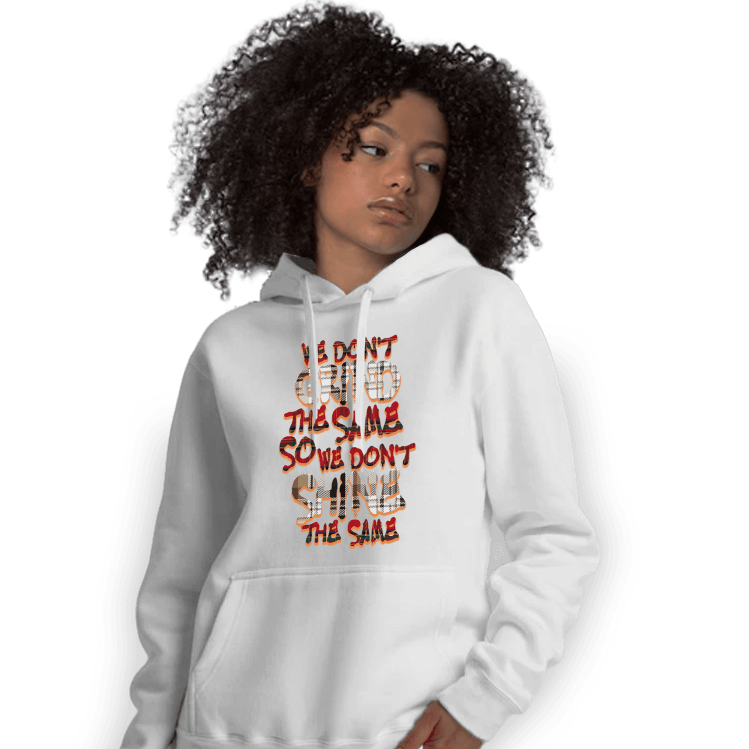 Plaid 5s Hoodie Match Dont Shine The Same - NastyJamz
