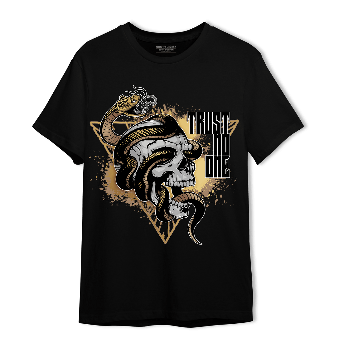 High OG Metallic Gold 1s T Shirt Match Dont Trust Any - NastyJamz