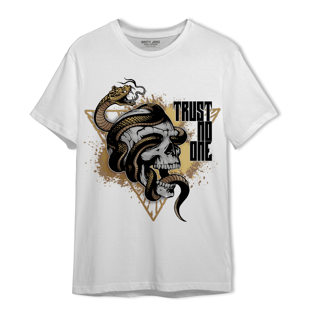 High OG Metallic Gold 1s T Shirt Match Dont Trust Any - NastyJamz