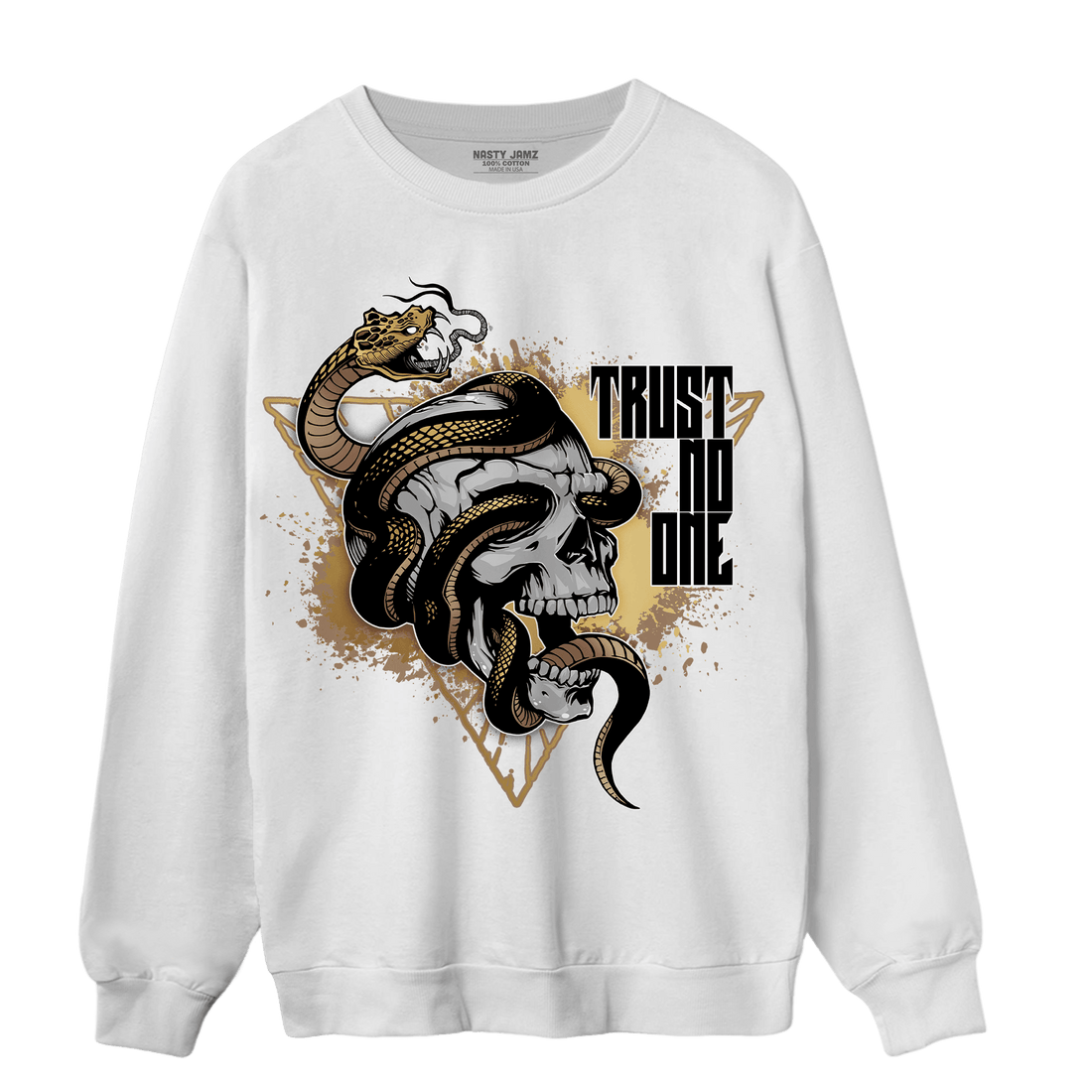 High OG Metallic Gold 1s Sweatshirt Match Dont Trust Any - NastyJamz