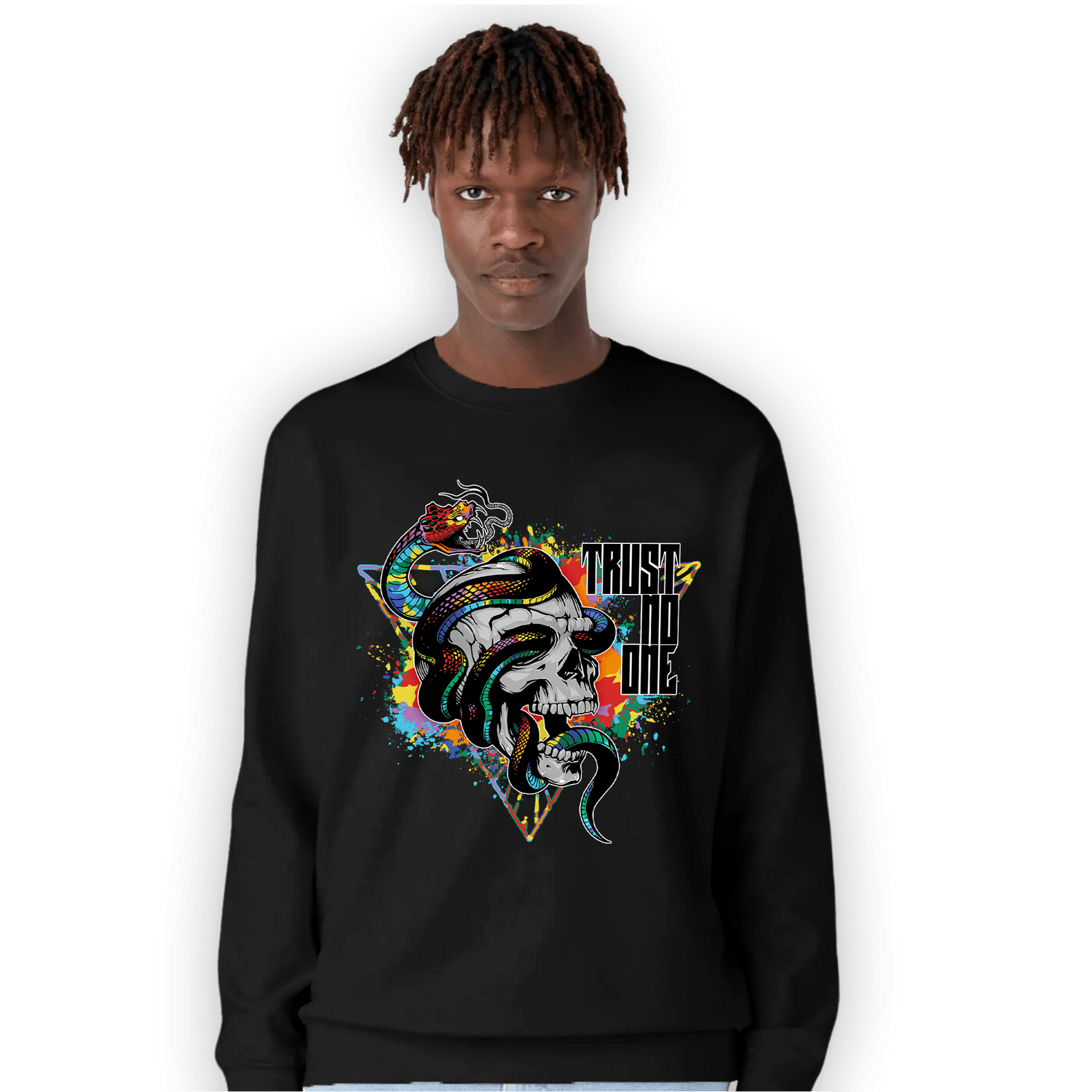 Mid GS Six Championships 1s Sweatshirt Match Dont Trust Any - NastyJamz