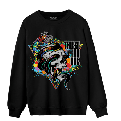 Mid GS Six Championships 1s Sweatshirt Match Dont Trust Any - NastyJamz