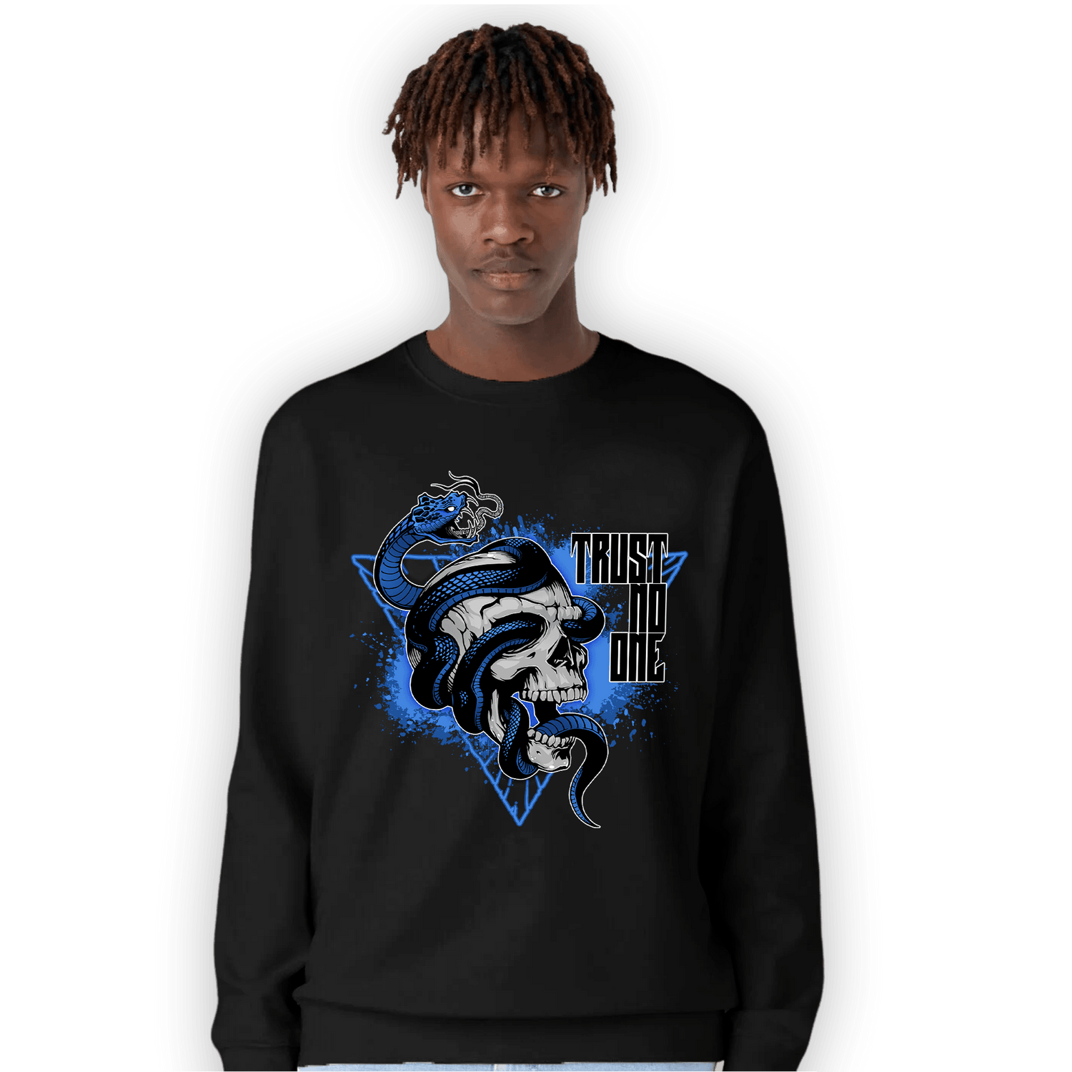 University Blue Toe 1s Sweatshirt Match Dont Trust Any - NastyJamz
