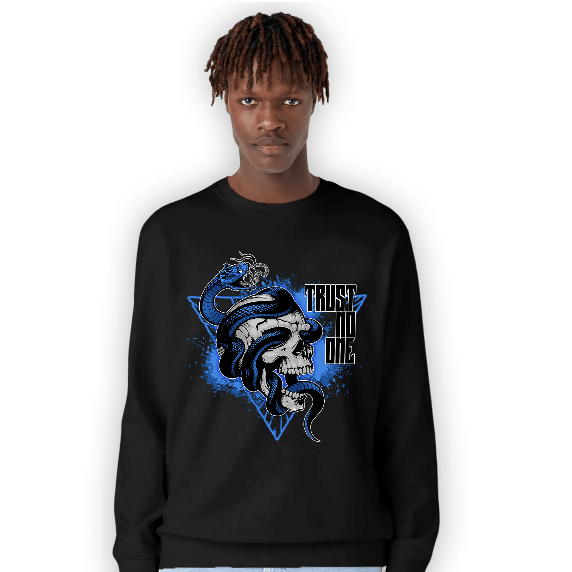 University Blue Toe 1s Sweatshirt Match Dont Trust Any - NastyJamz