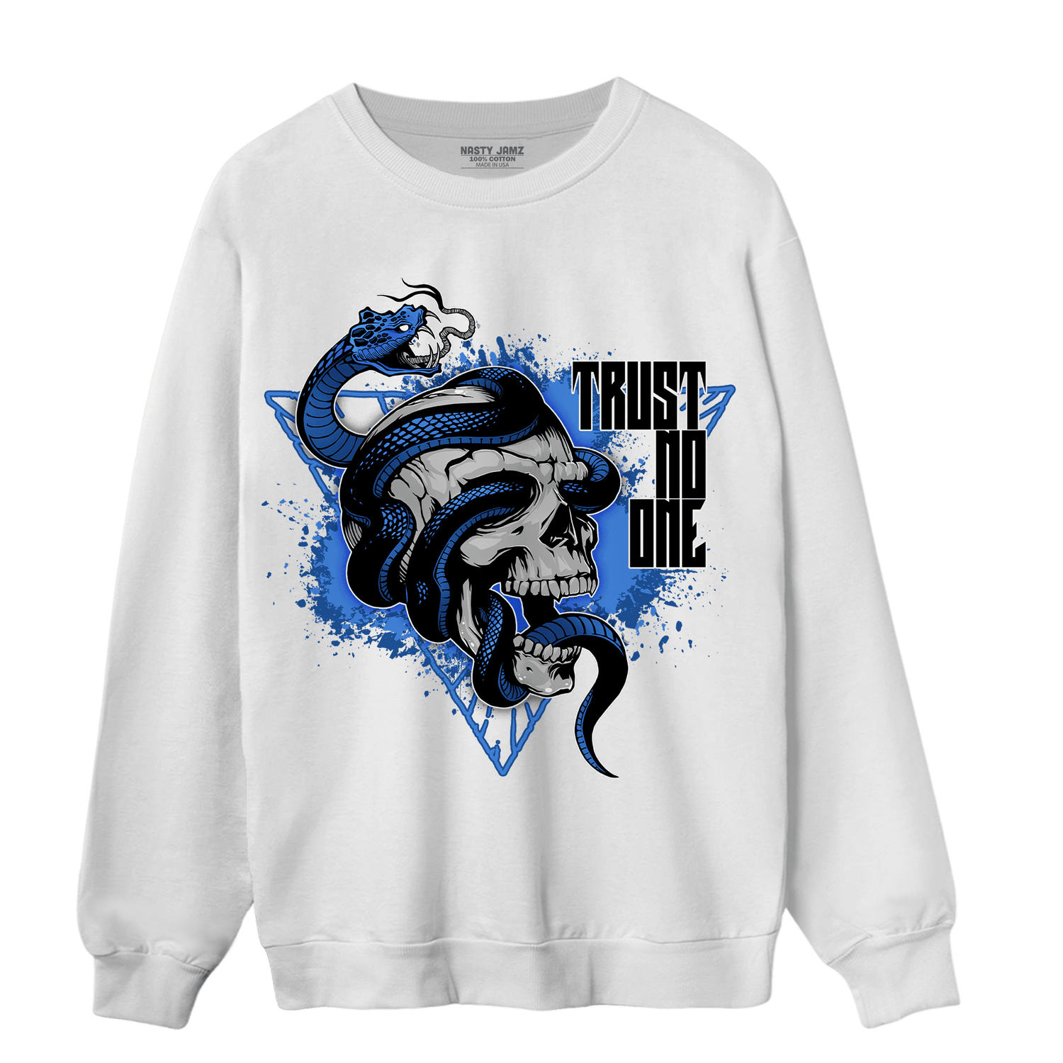 University Blue Toe 1s Sweatshirt Match Dont Trust Any - NastyJamz