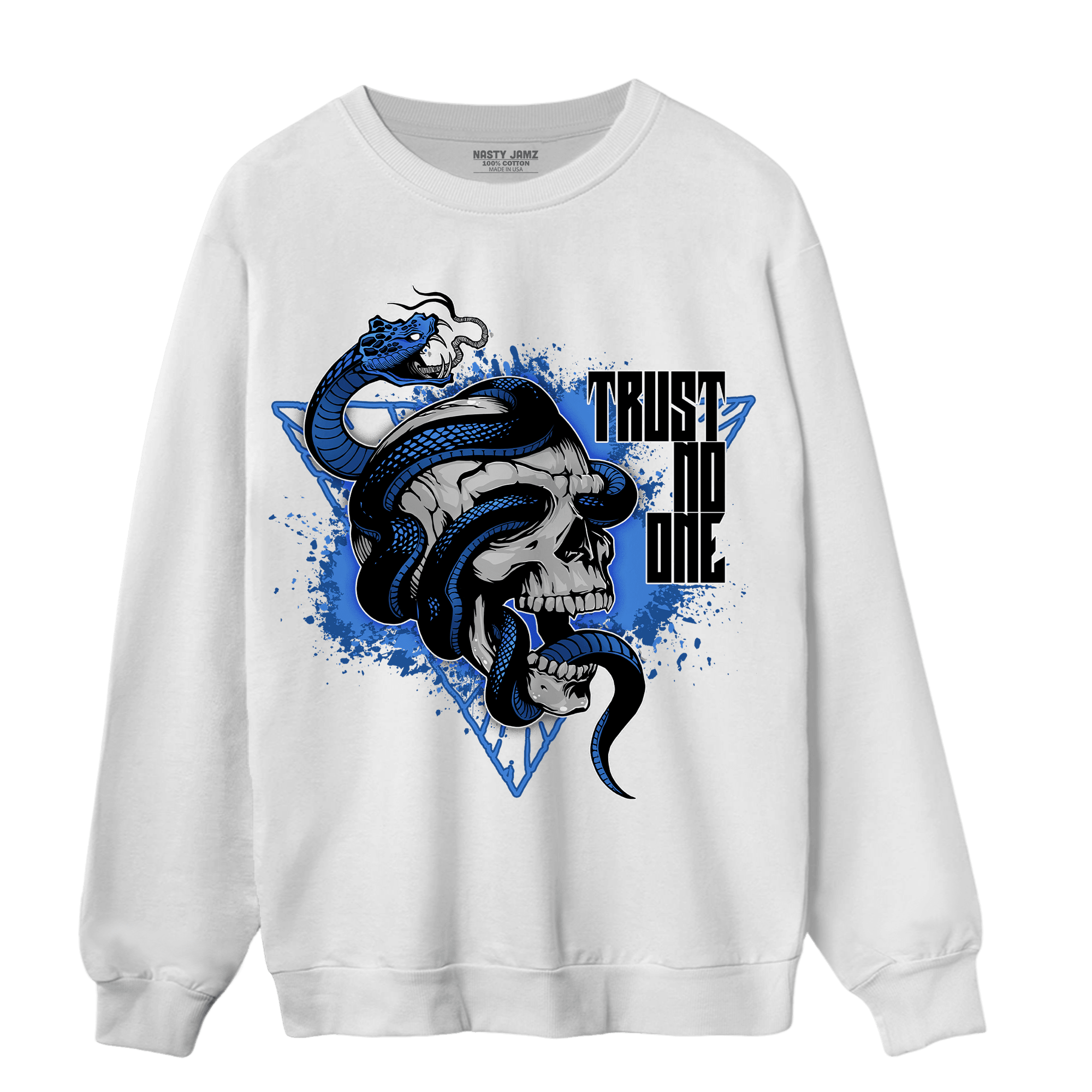 University Blue Toe 1s Sweatshirt Match Dont Trust Any - NastyJamz