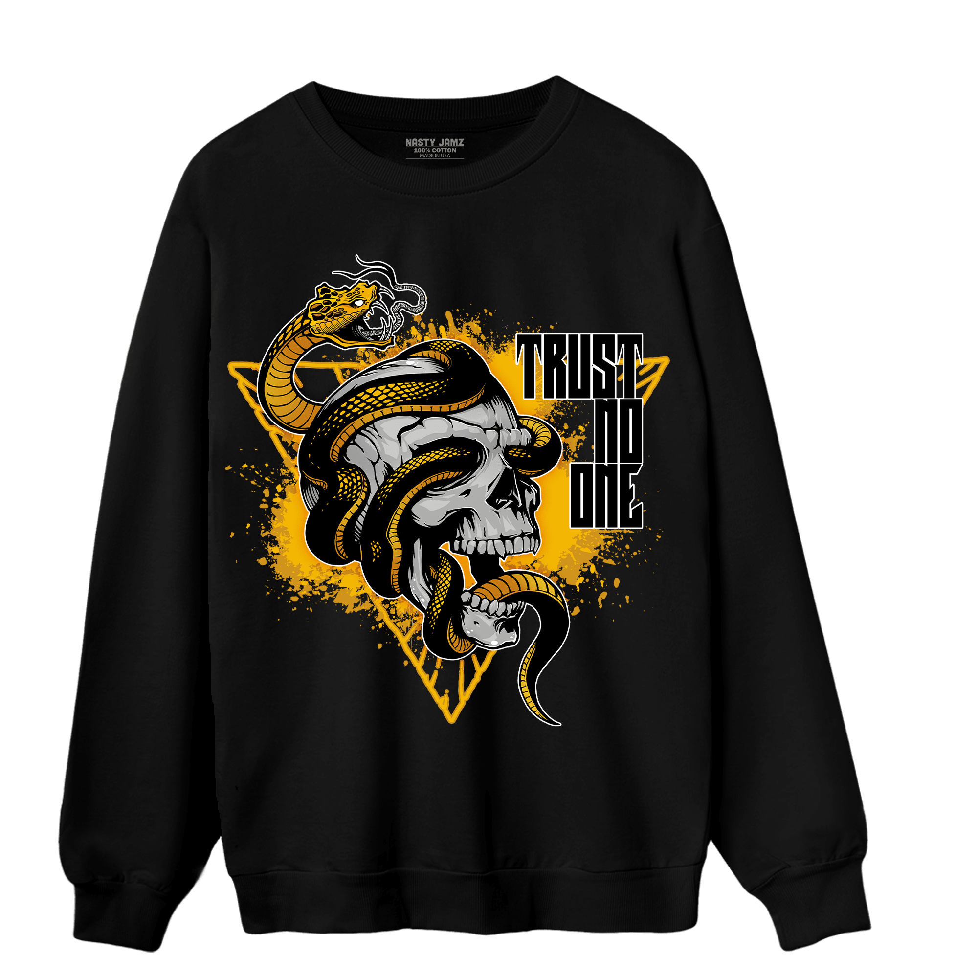 Yellow Ochre 1s Sweatshirt Match Dont Trust Any - NastyJamz