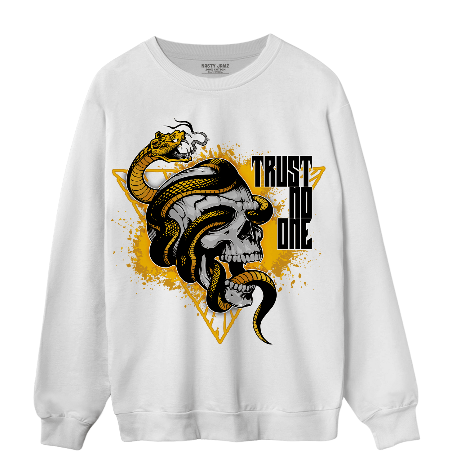 Yellow Ochre 1s Sweatshirt Match Dont Trust Any - NastyJamz