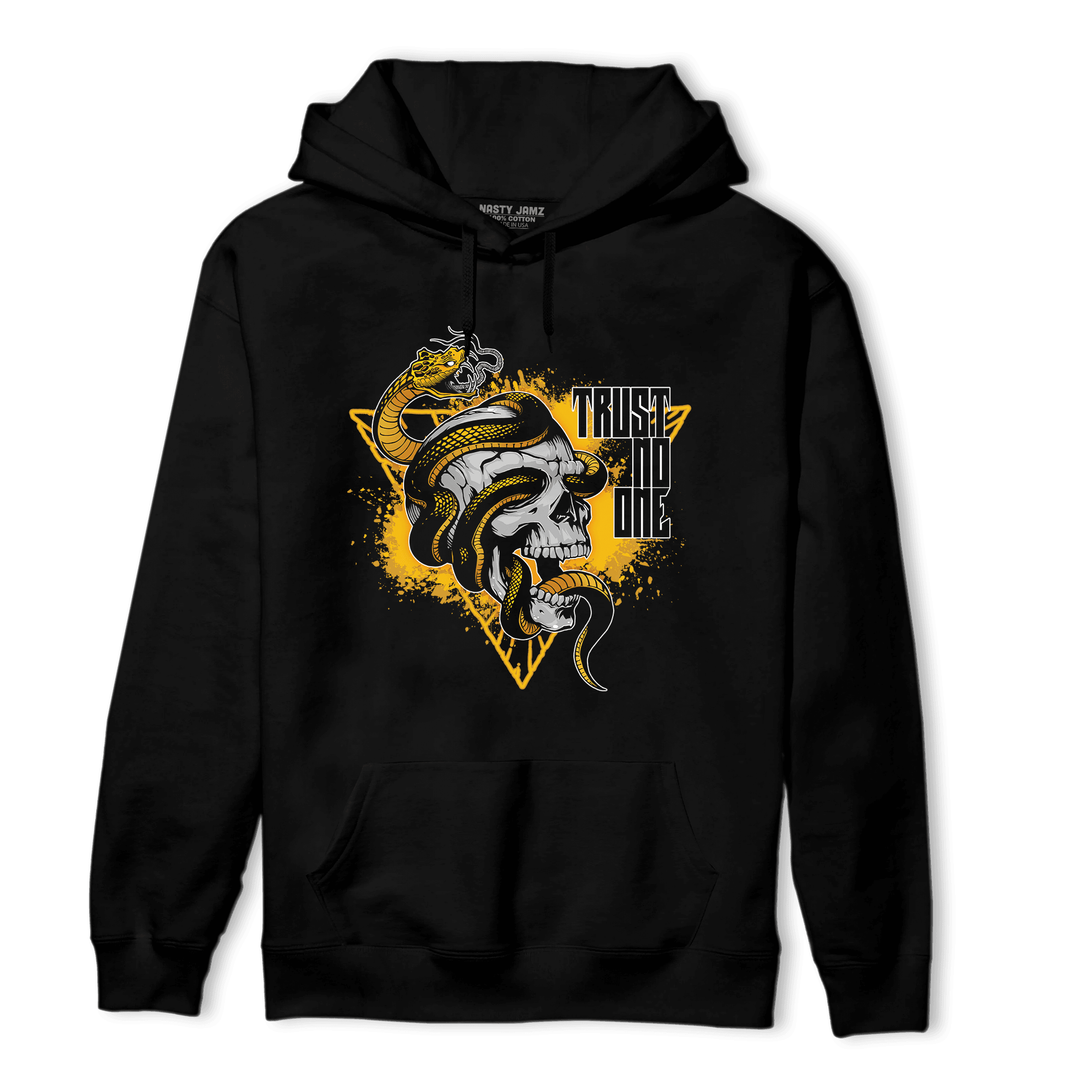 Yellow Ochre 1s Hoodie Match Dont Trust Any - NastyJamz