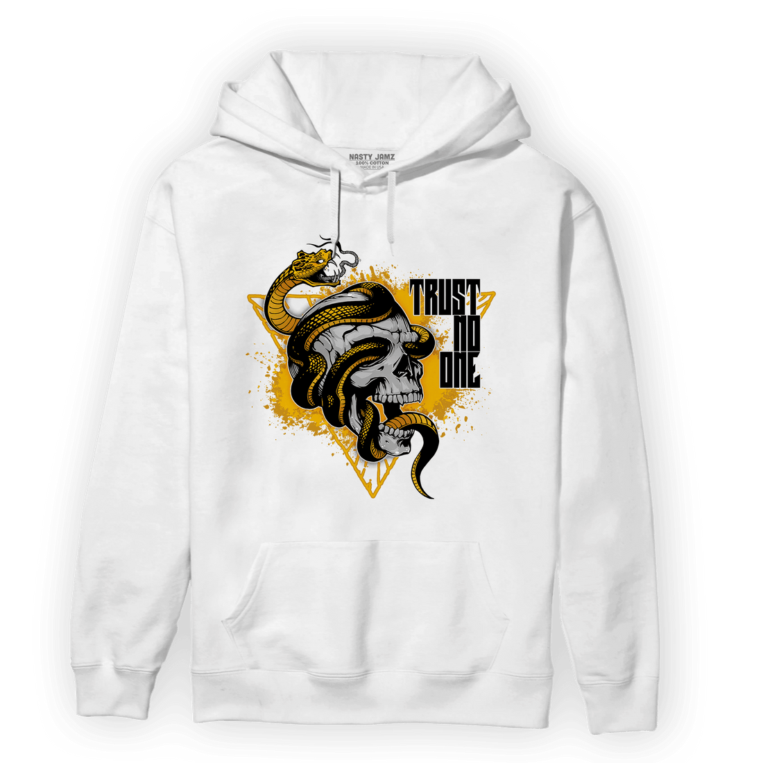 Yellow Ochre 1s Hoodie Match Dont Trust Any - NastyJamz