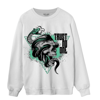 Green Glow 3s Sweatshirt Match Dont Trust Any - NastyJamz