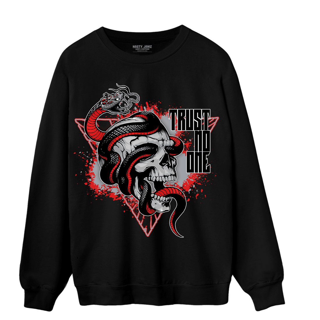 Bred Reimagined 4s Sweatshirt Match Dont Trust Any - NastyJamz