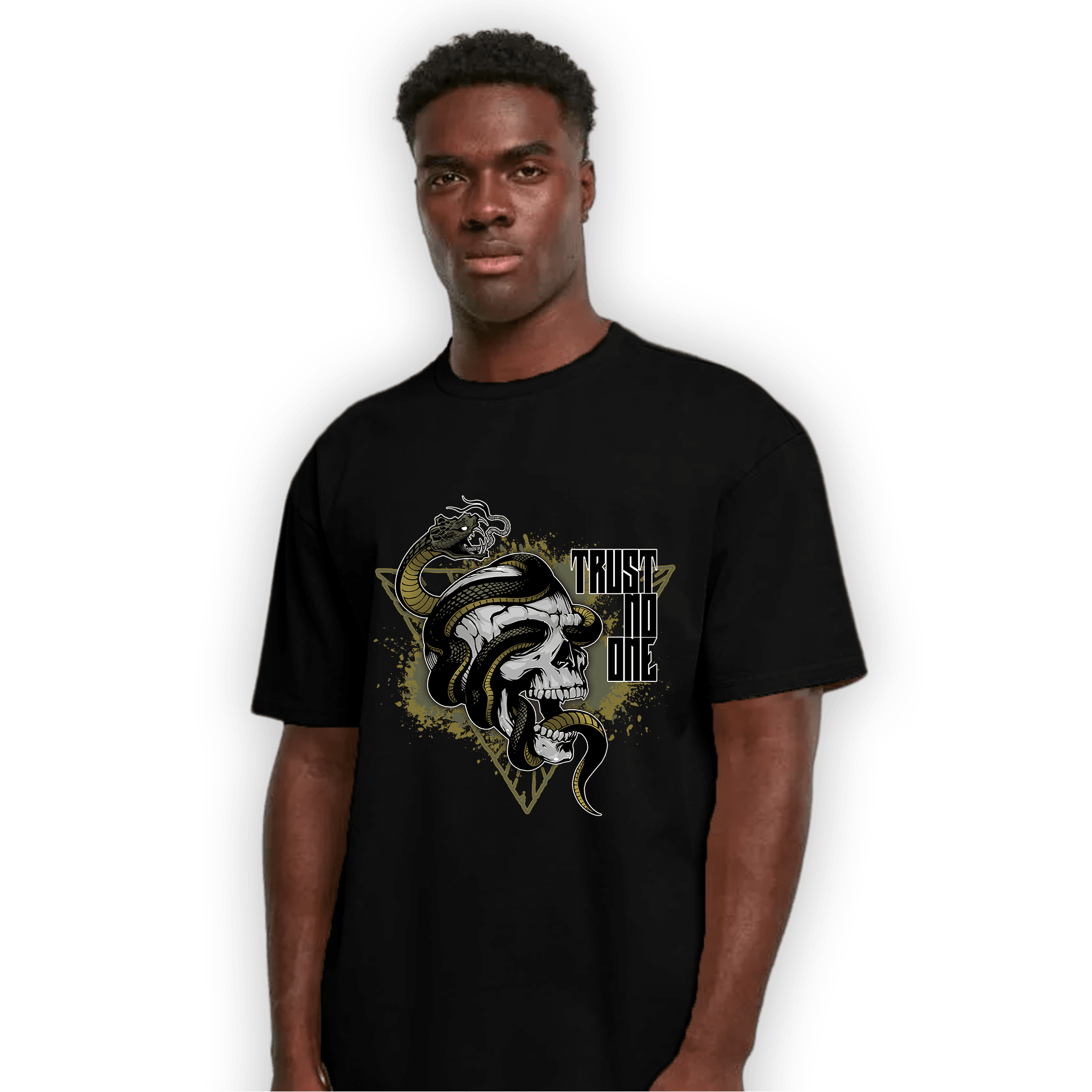 SE Craft Medium Olive 4s T Shirt Match Dont Trust Any - NastyJamz