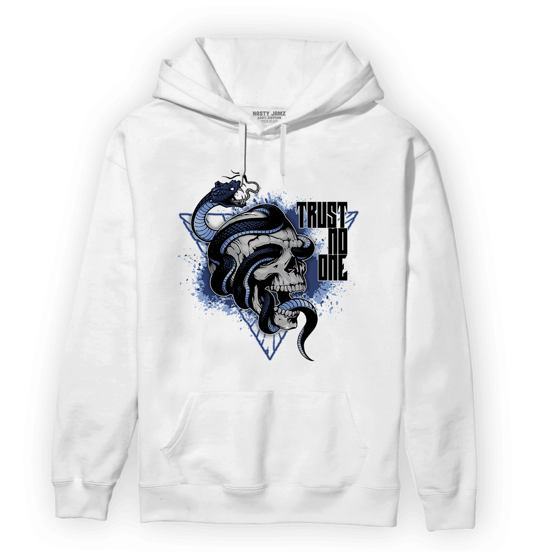Midnight Navy 5s Hoodie Match Dont Trust Any - NastyJamz