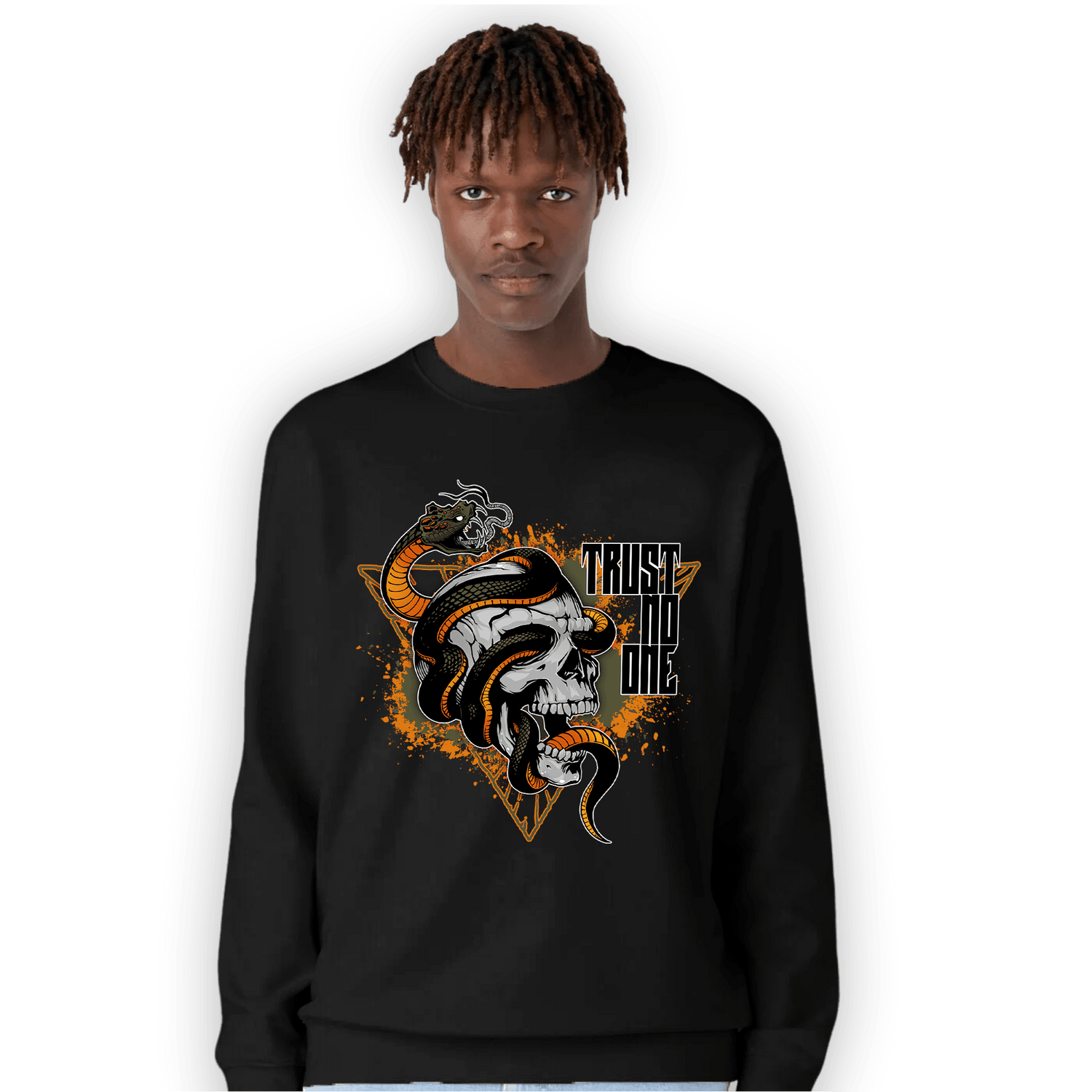Olive 5s Sweatshirt Match Dont Trust Any - NastyJamz