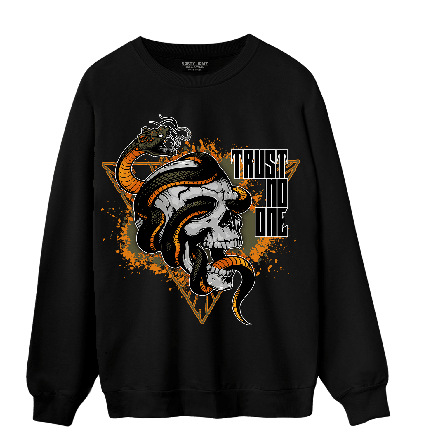 Olive 5s Sweatshirt Match Dont Trust Any - NastyJamz