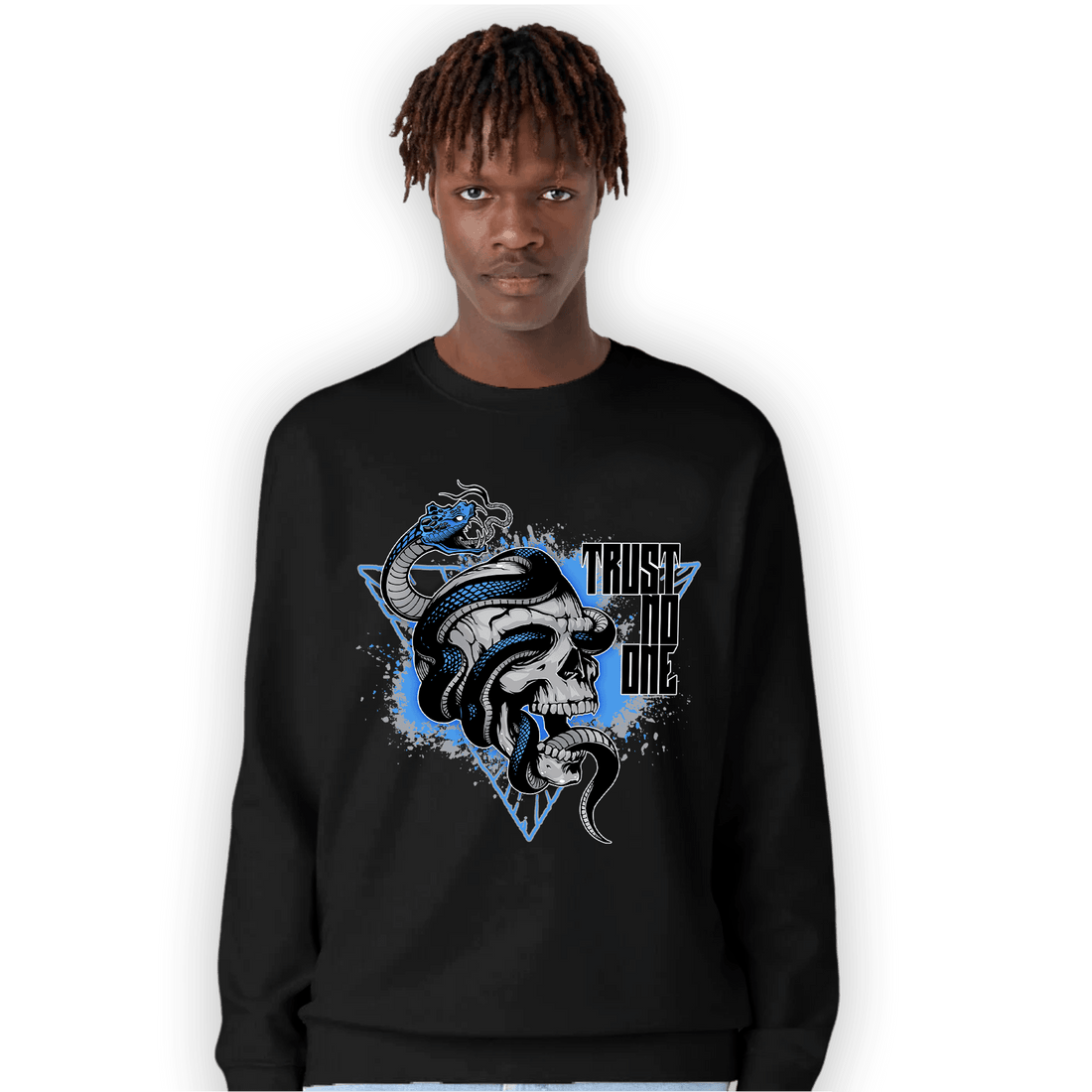 University Blue 5s Sweatshirt Match Dont Trust Any - NastyJamz