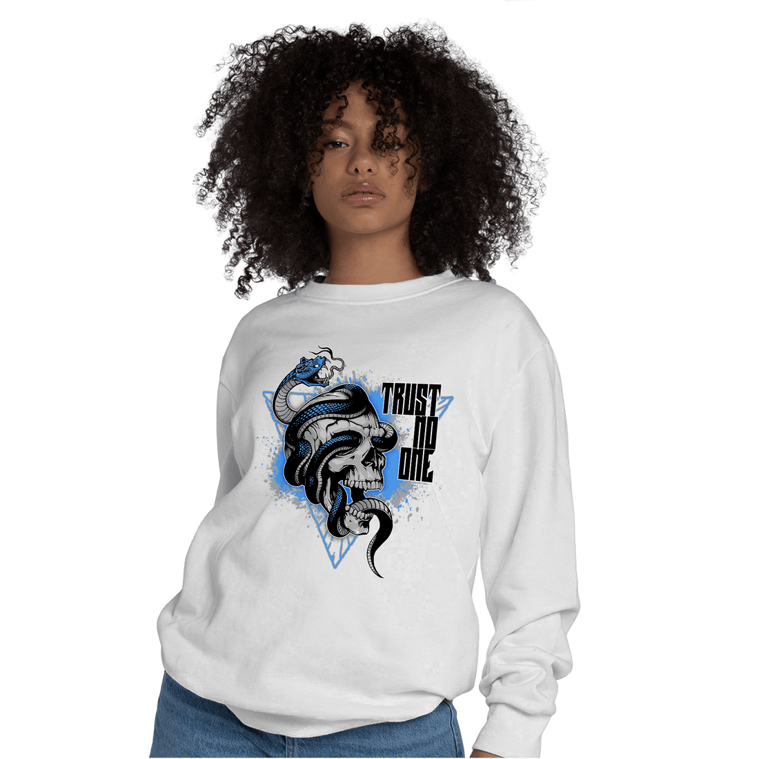 University Blue 5s Sweatshirt Match Dont Trust Any - NastyJamz