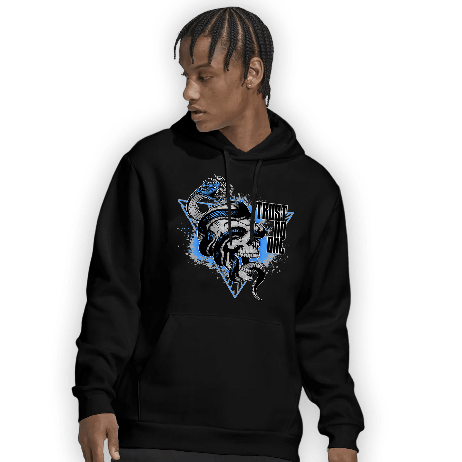 University Blue 5s Hoodie Match Dont Trust Any - NastyJamz