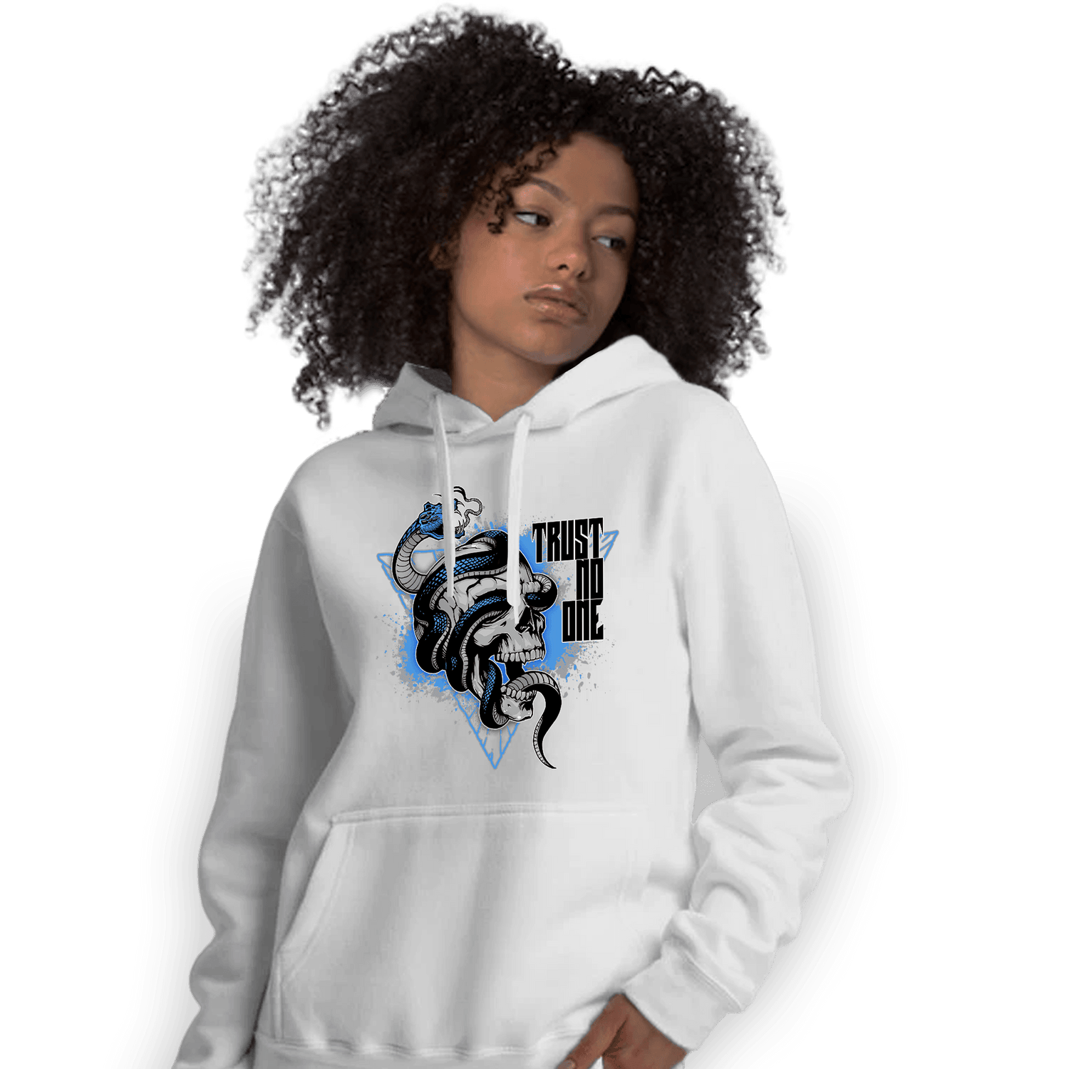 University Blue 5s Hoodie Match Dont Trust Any - NastyJamz