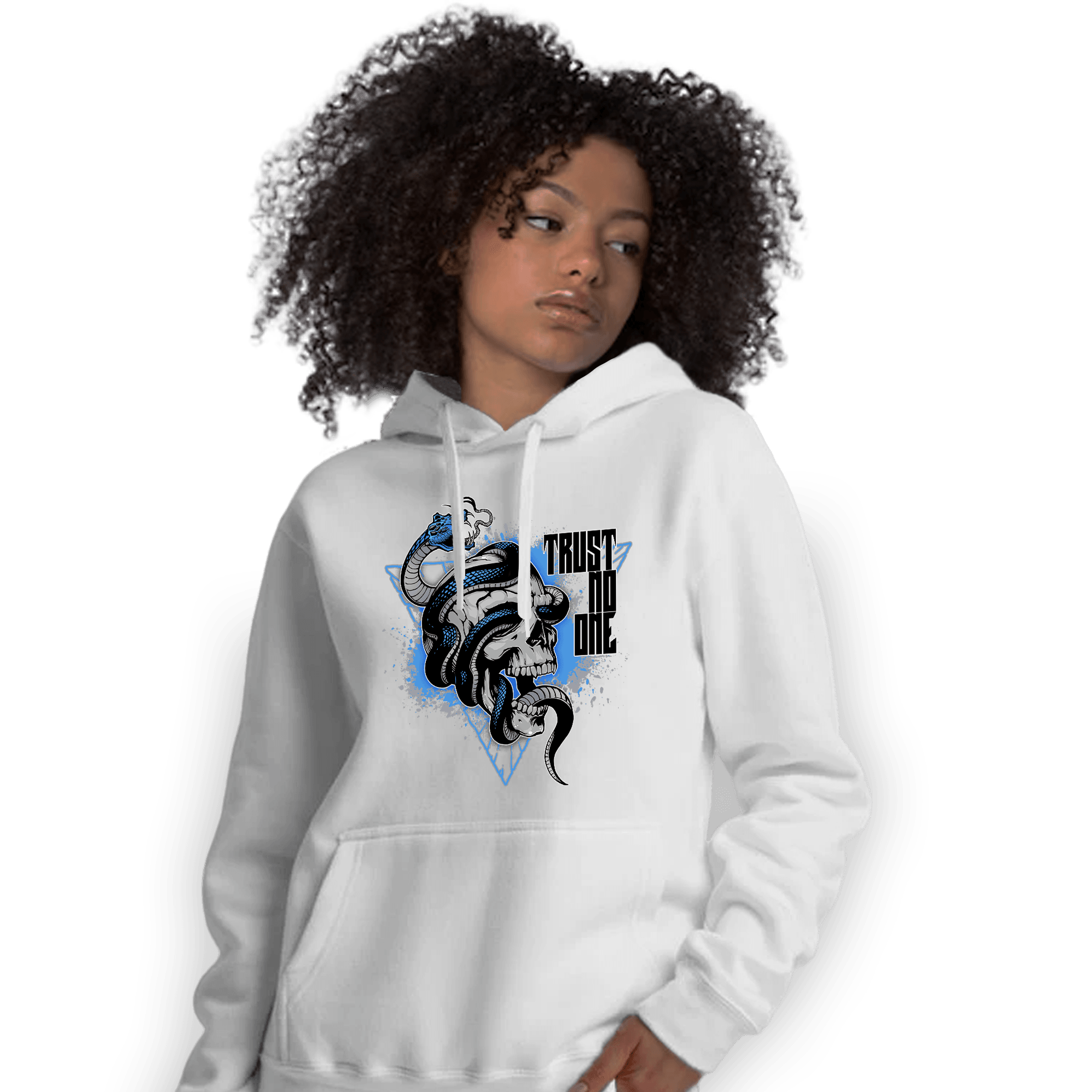 University Blue 5s Hoodie Match Dont Trust Any - NastyJamz