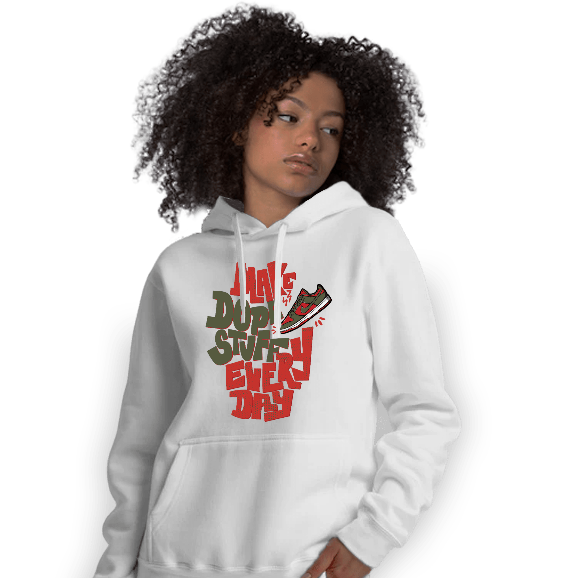 Dunk Low Mystic Red Hoodie Match Dope Sneaker - NastyJamz