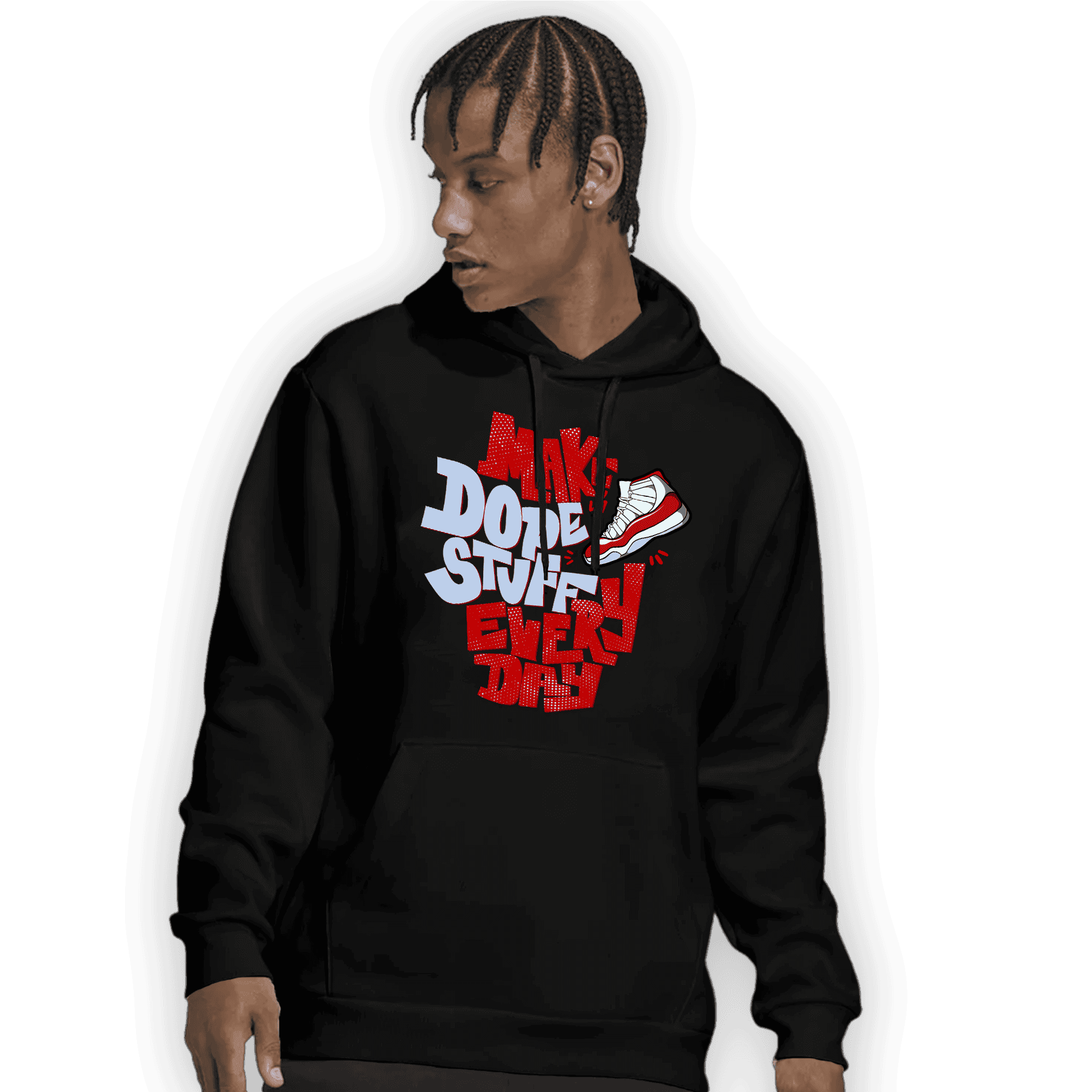 Cherry 11s Hoodie Match Dope Sneaker - NastyJamz