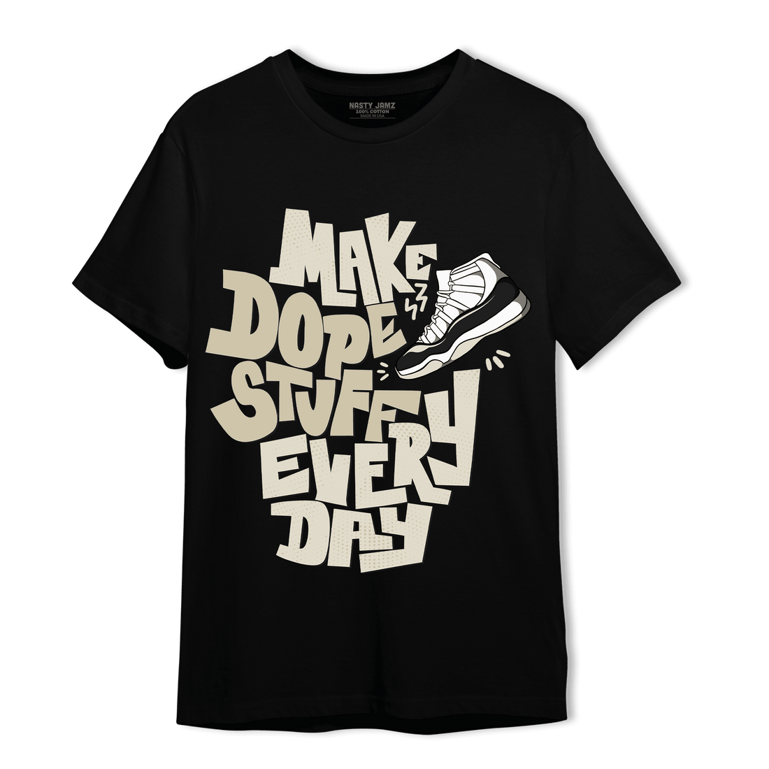 Gratitude 11s T Shirt Match Dope Sneaker - NastyJamz