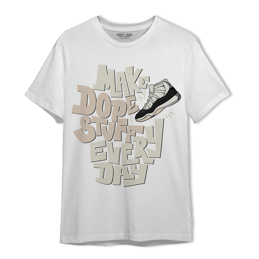 Neapolitan 11s T Shirt Match Dope Sneaker - NastyJamz