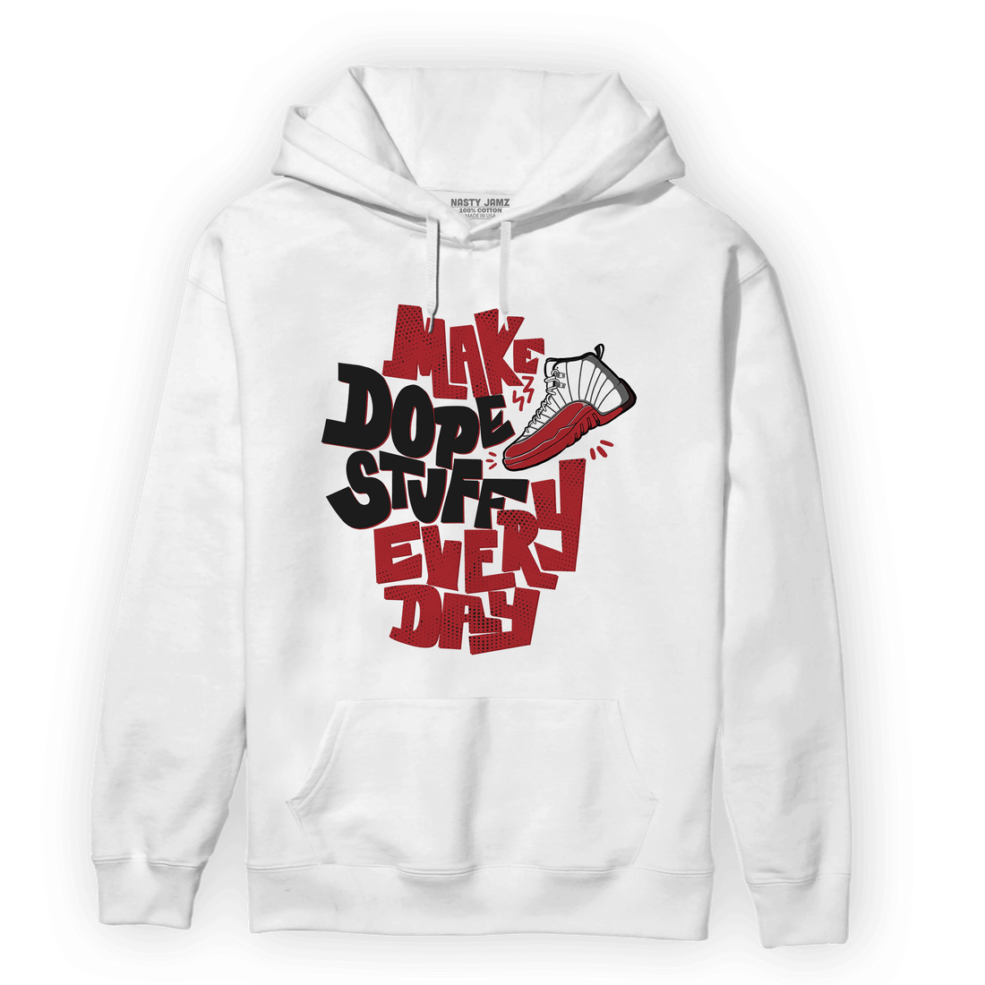 Cherry 12s Hoodie Match Dope Sneaker - NastyJamz