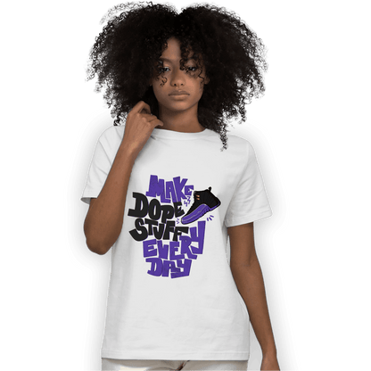 Field Purple 12s T Shirt Match Dope Sneaker - NastyJamz