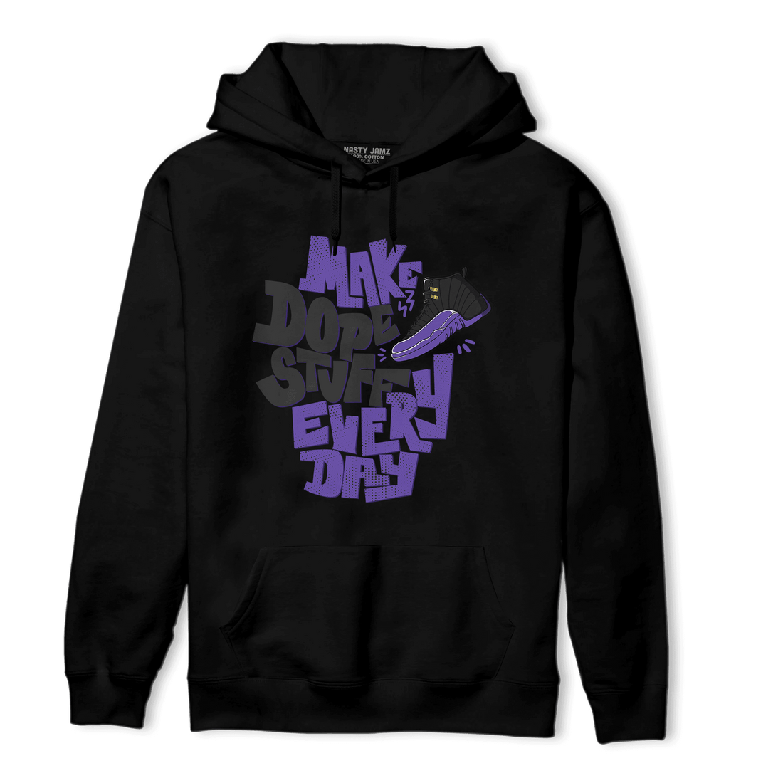 Field Purple 12s Hoodie Match Dope Sneaker - NastyJamz