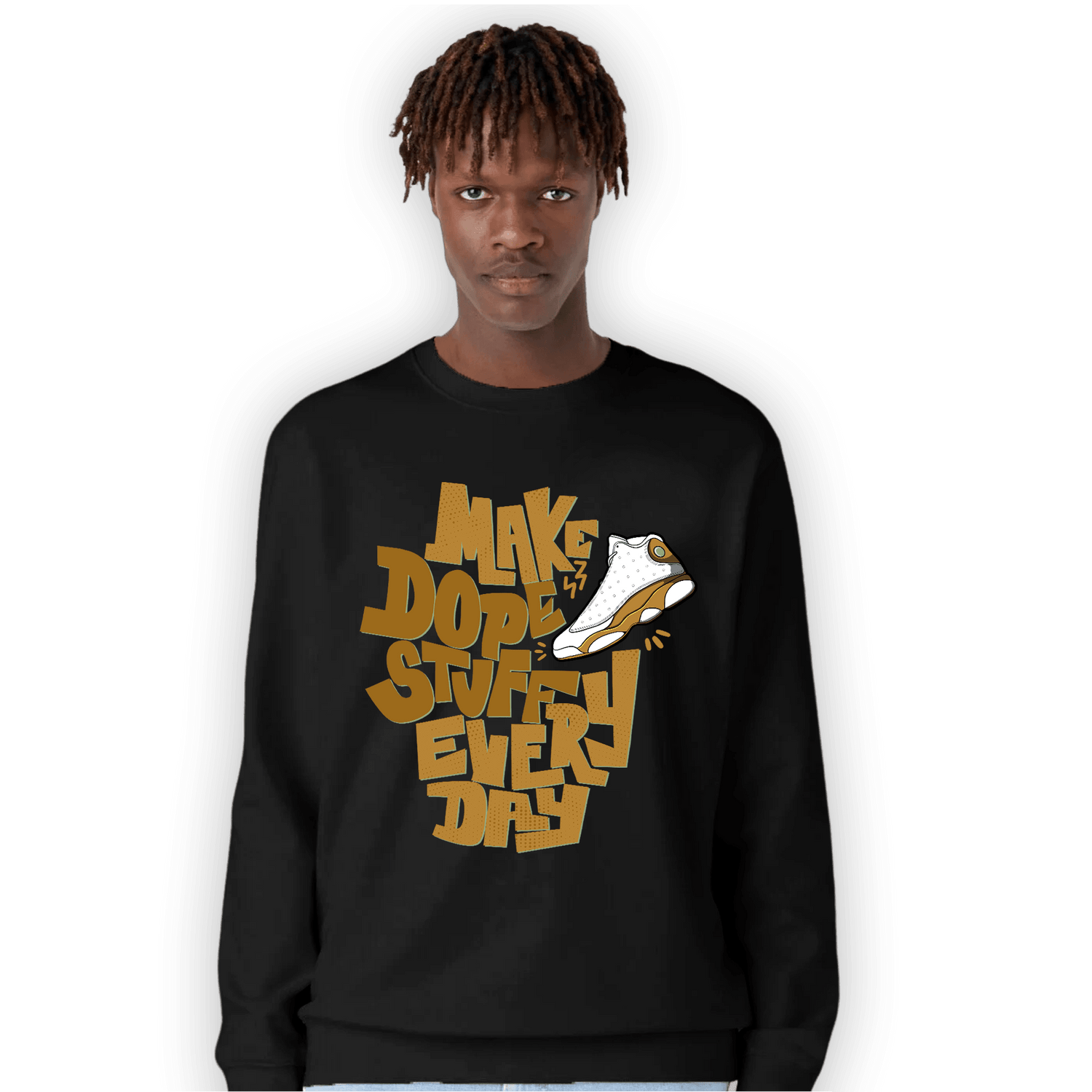Wheat 13s Sweatshirt Match Dope Sneaker - NastyJamz
