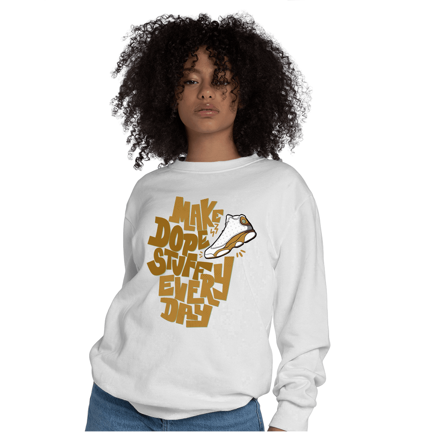 Wheat 13s Sweatshirt Match Dope Sneaker - NastyJamz