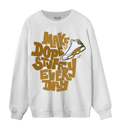 Wheat 13s Sweatshirt Match Dope Sneaker - NastyJamz