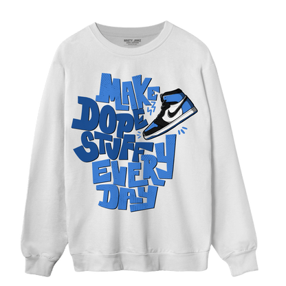 University Blue Toe 1s Sweatshirt Match Dope Sneaker - NastyJamz