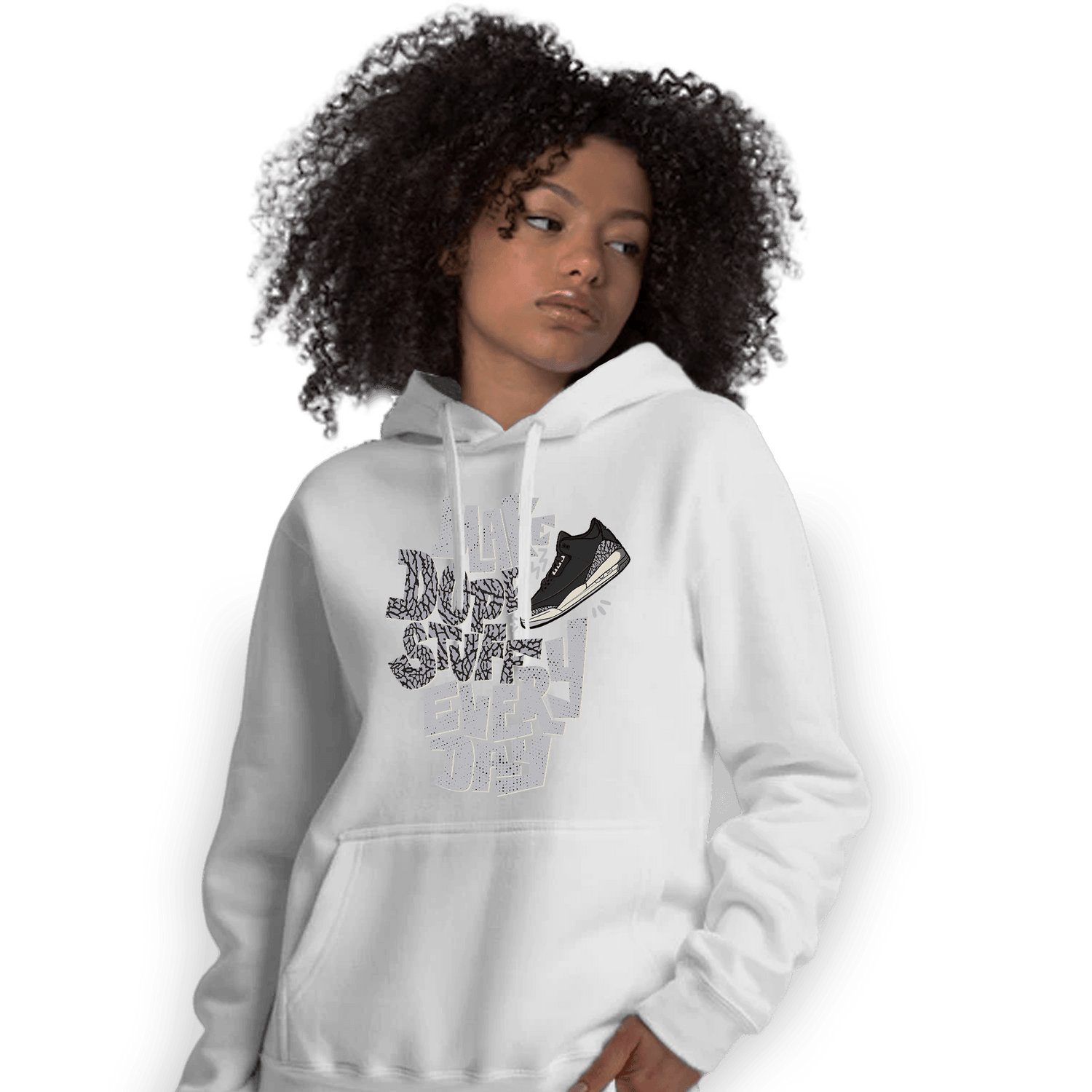 Off Noir 3s Hoodie Match Dope Sneaker - NastyJamz