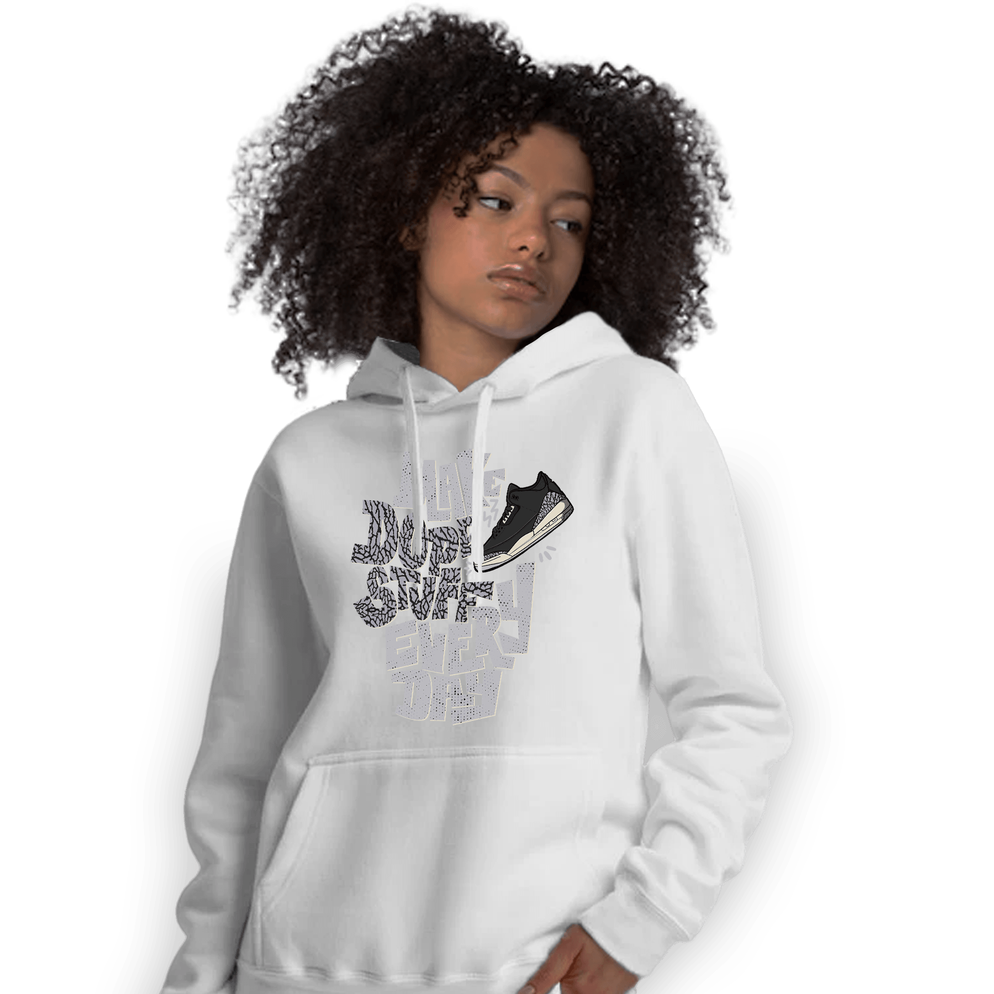 Off Noir 3s Hoodie Match Dope Sneaker - NastyJamz