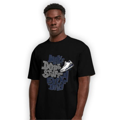 White Navy 3s T Shirt Match Dope Sneaker - NastyJamz