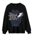 White Navy 3s Sweatshirt Match Dope Sneaker - NastyJamz