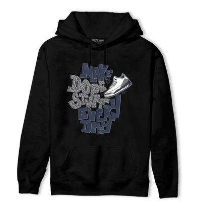 White Navy 3s Hoodie Match Dope Sneaker - NastyJamz