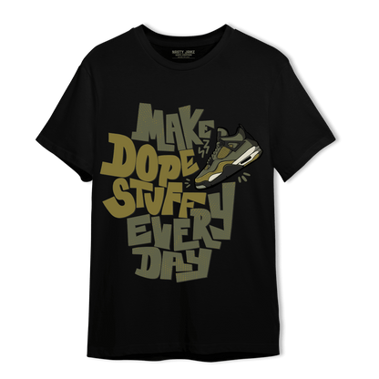 SE Craft Medium Olive 4s T Shirt Match Dope Sneaker - NastyJamz